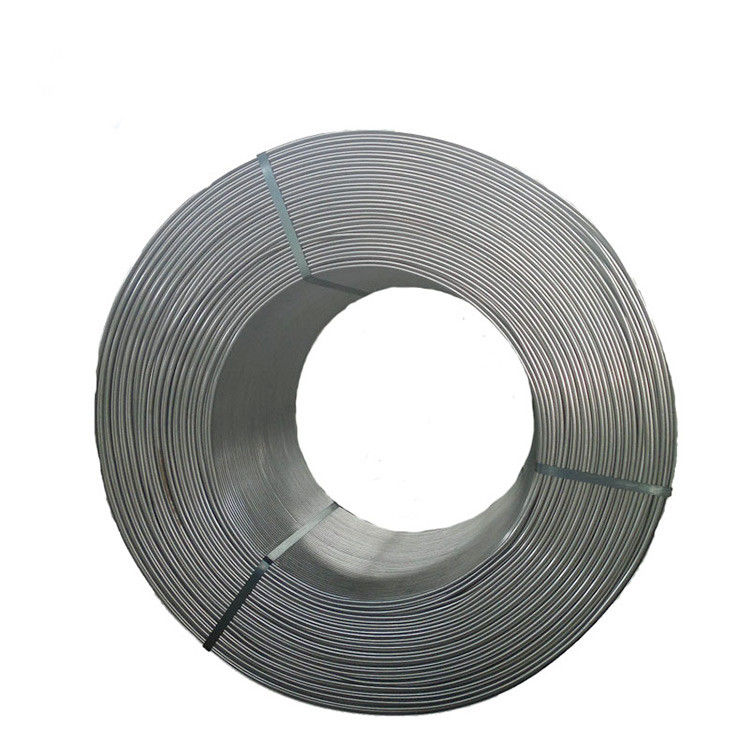 Sliver Gray Calcium Silicon Cored Wire SiCa Core Wiring For Foundry Industry