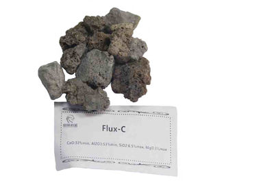 Raw Material Flux In Steel Making Flux C Blocky Flux CaAl Alloy Briquette