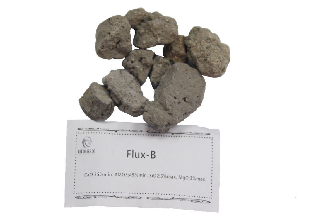 Flux B Blocky Ferro Alloys Calcium Aluminate Flux Calcium Aluminum Briquette